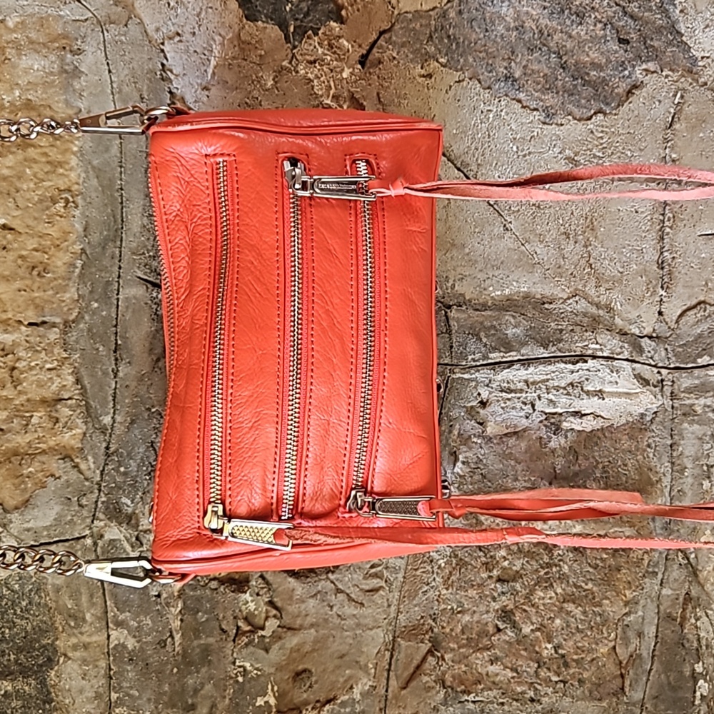 Rebecca Minkoff Mini 5 Zip Leather Crossbody Bag